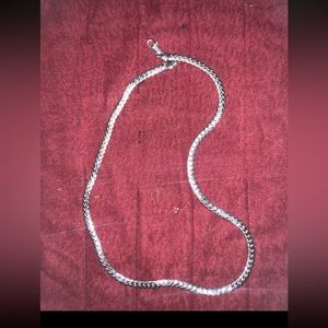 24” 4mm silver chain